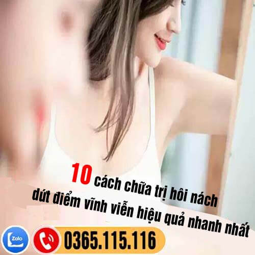 10 cách chữa trị hôi nách dứt điểm vĩnh viễn hiệu quả nhanh nhất