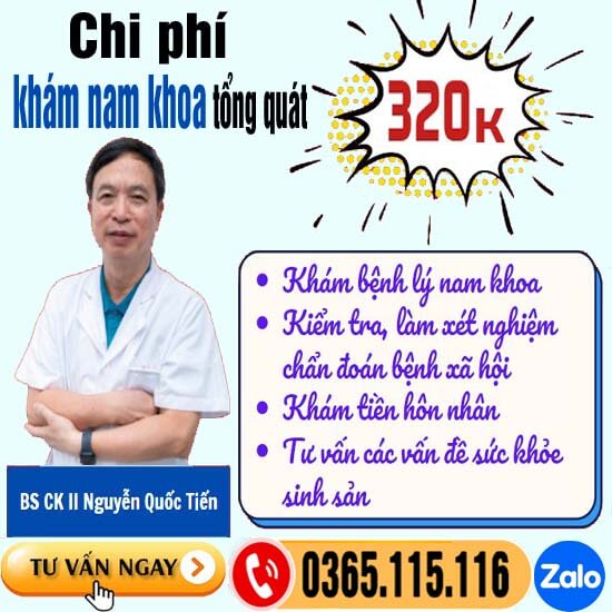 Chi phí khám nam khoa hết bao nhiêu? Bảng giá năm 2025