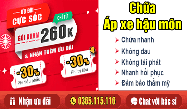 [Áp Xe Hậu Môn] Triệu chứng, cách điều trị và chi phí mổ 2026 Hà Nội