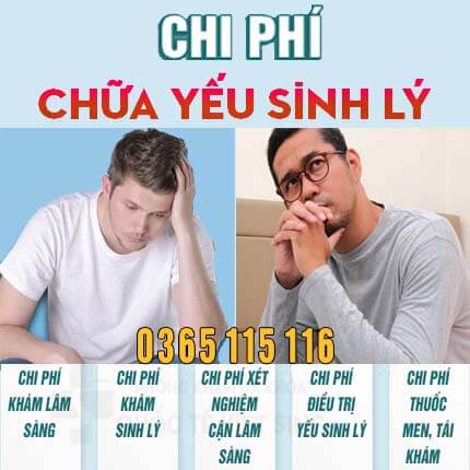 Chi phí chữa yếu sinh lý hết bao nhiêu tiền năm 2026 Chi phí chữa yếu sinh lý hết bao nhiêu tiền năm 2026