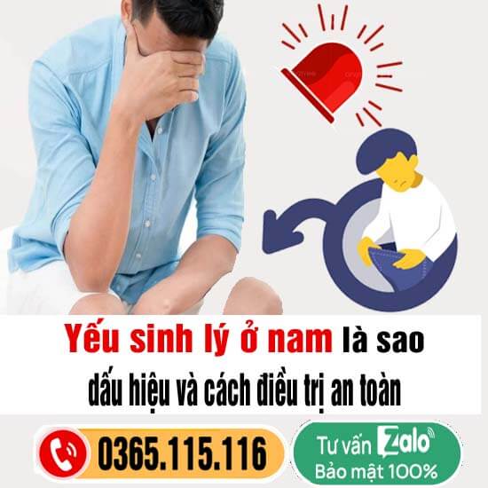 Yếu sinh lý ở nam là gì, dấu hiệu và cách điều trị an toàn